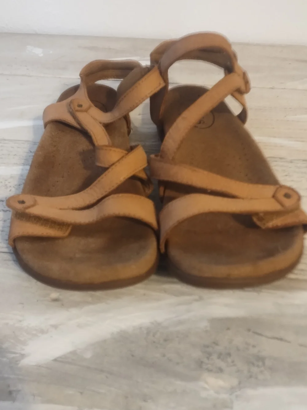 Taos stand up get comfortable Leather Sandal women's usaSz 8 /6 UK size